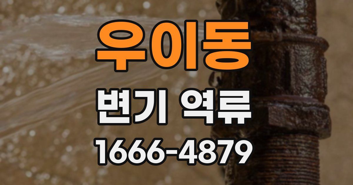 우이동 변기 역류