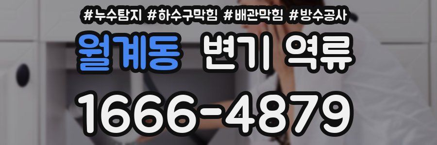 월계동 변기 역류