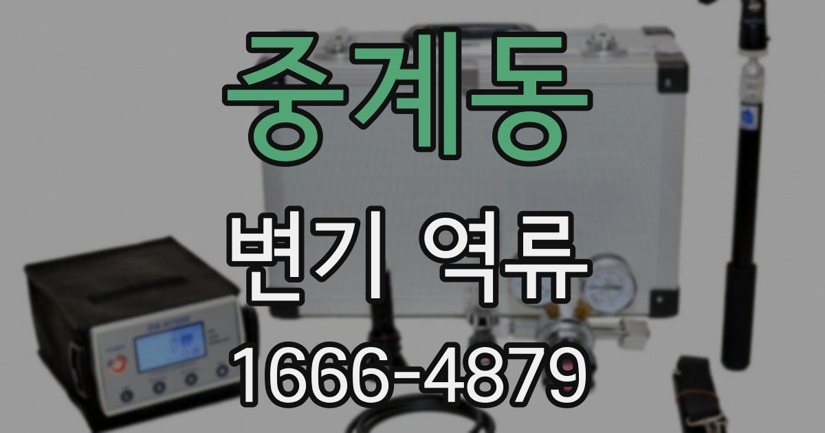 중계동 변기 역류