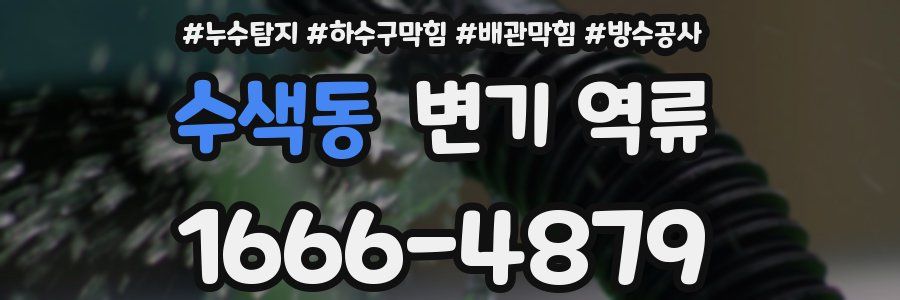 수색동 변기 역류