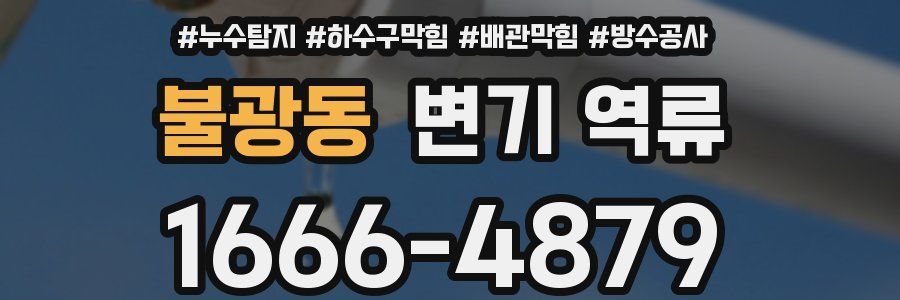 불광동 변기 역류