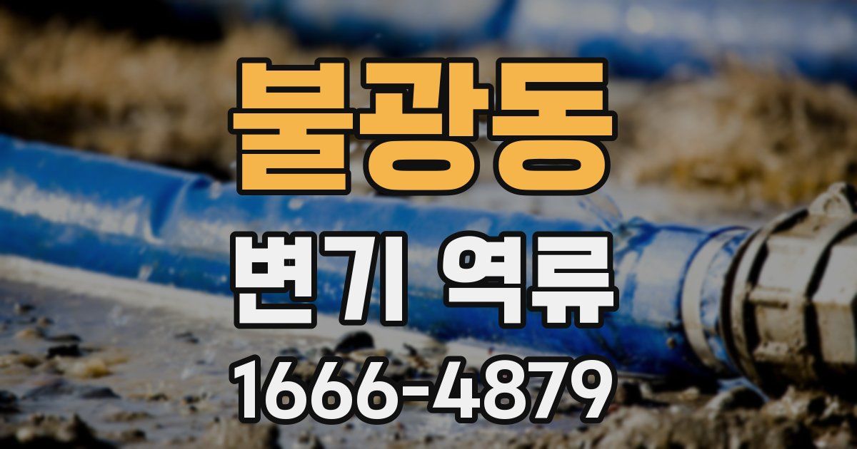 불광동 변기 역류