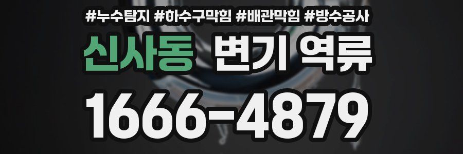 신사동 변기 역류
