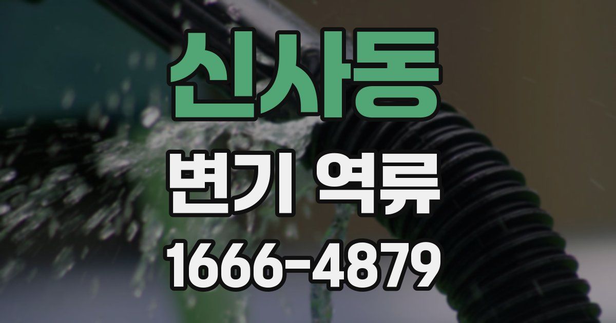 신사동 변기 역류