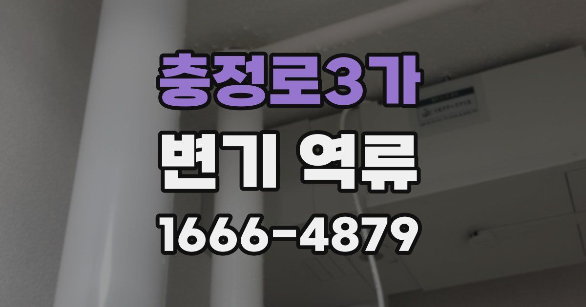 충정로3가 변기 역류