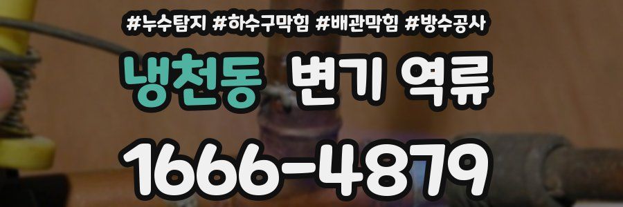 냉천동 변기 역류