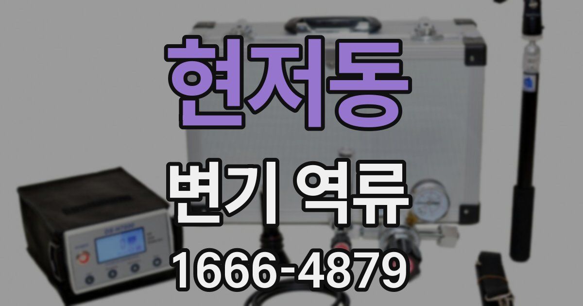 현저동 변기 역류