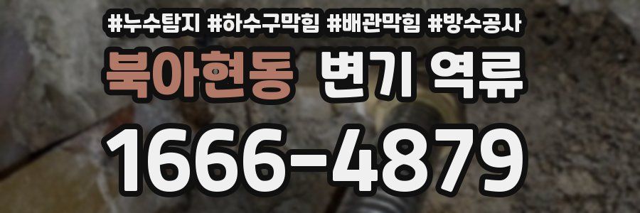 북아현동 변기 역류