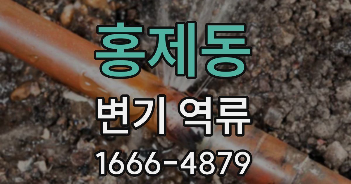 홍제동 변기 역류