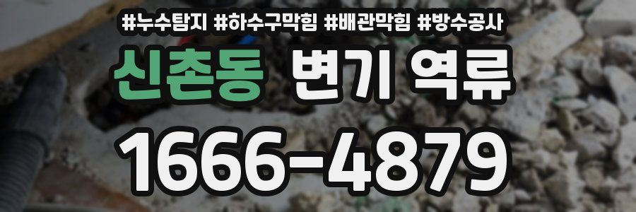 신촌동 변기 역류