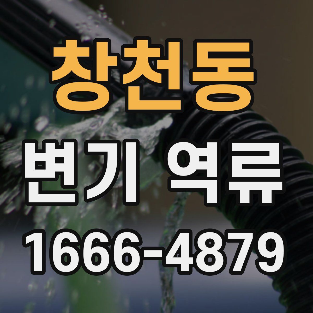창천동 변기 역류
