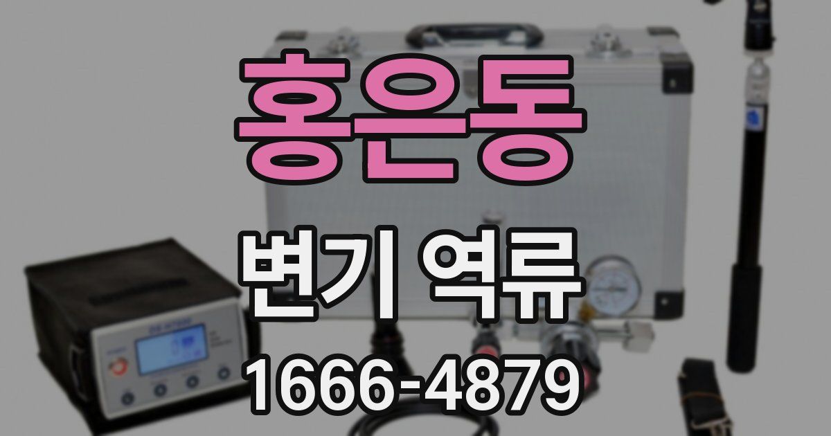홍은동 변기 역류