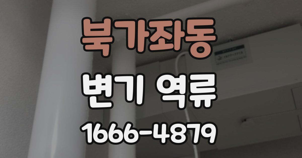 북가좌동 변기 역류