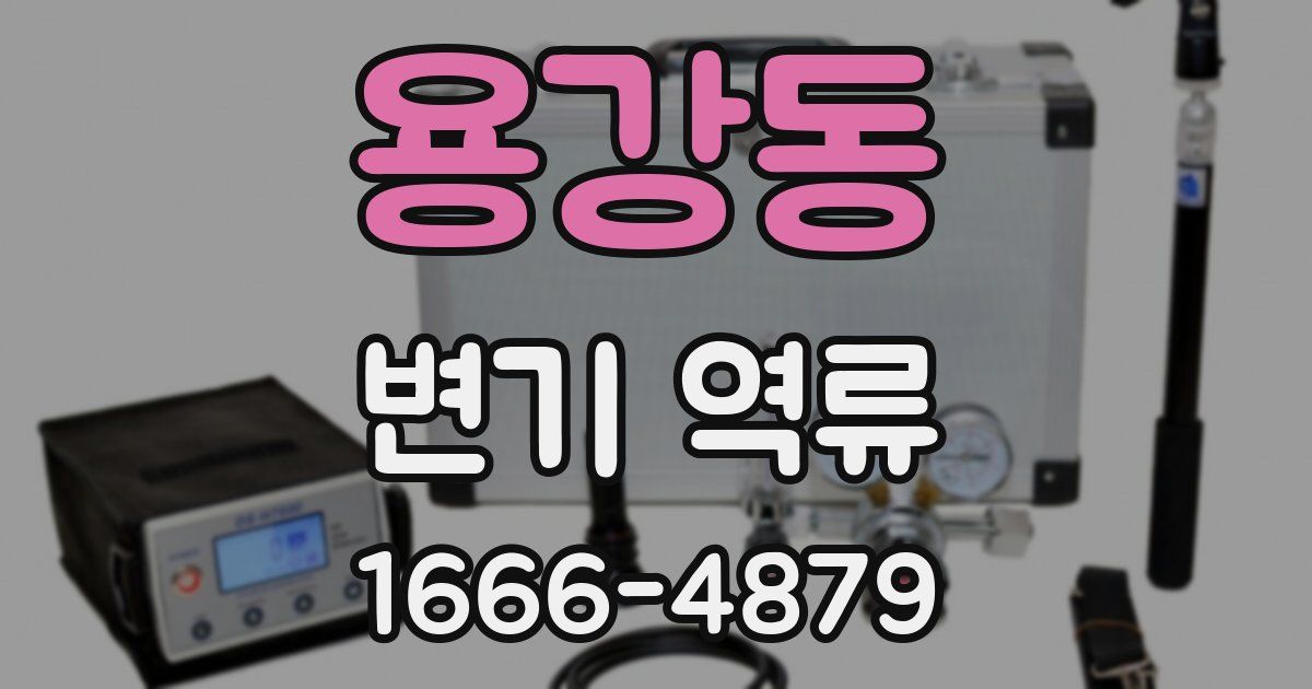 용강동 변기 역류