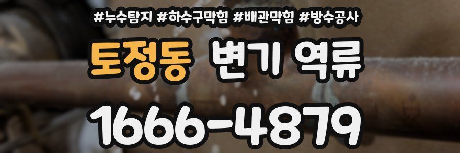 토정동 변기 역류