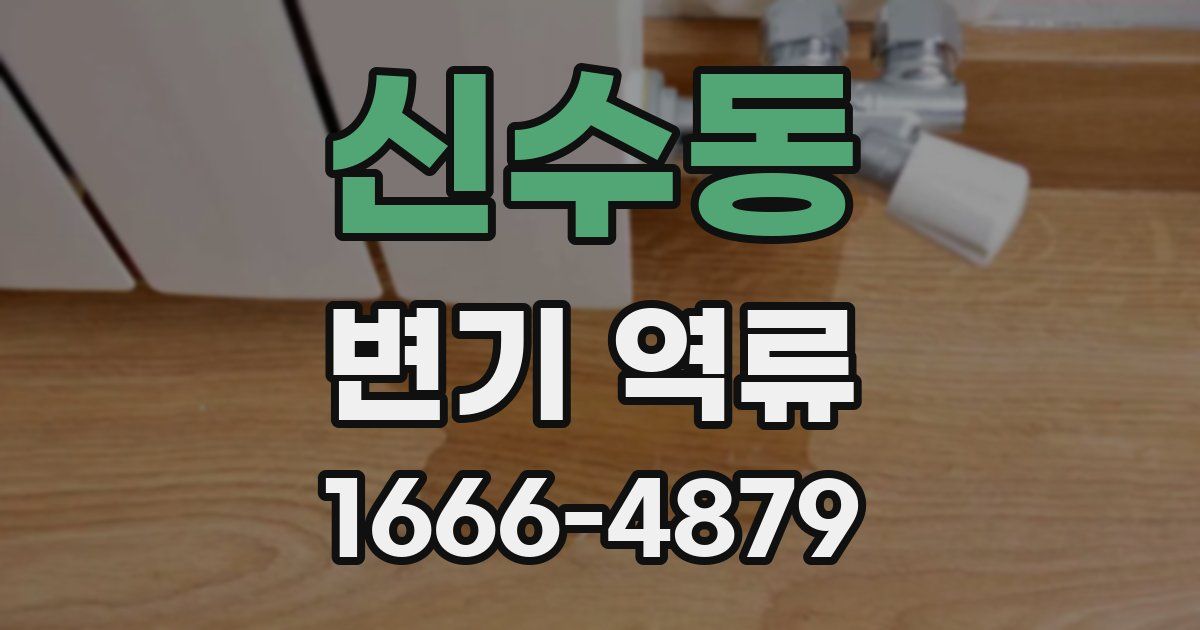 신수동 변기 역류