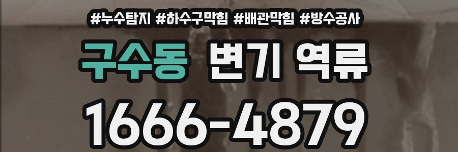 구수동 변기 역류