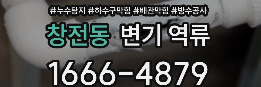 창전동 변기 역류