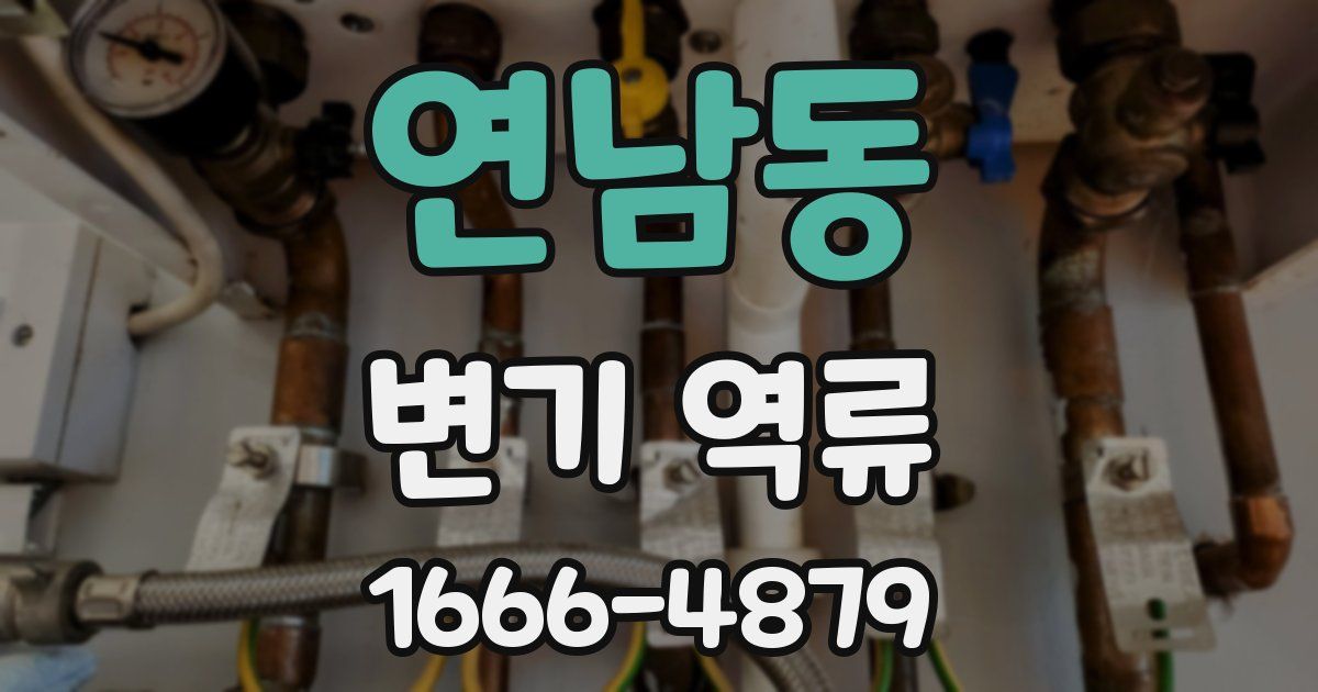 연남동 변기 역류