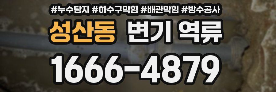 성산동 변기 역류