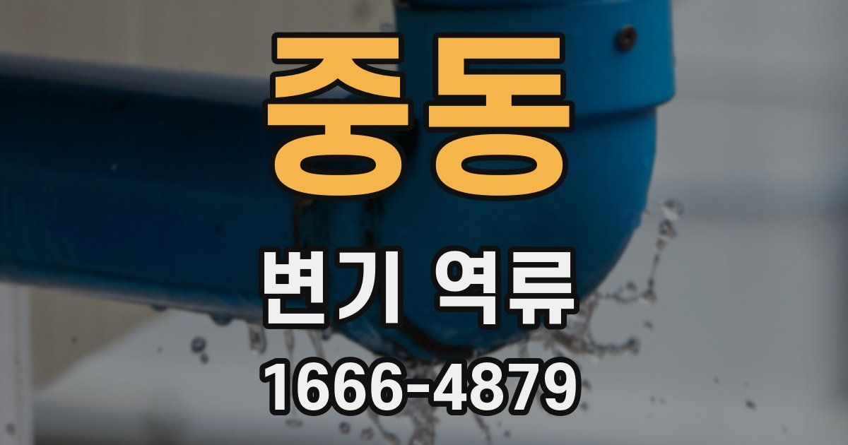 중동 변기 역류