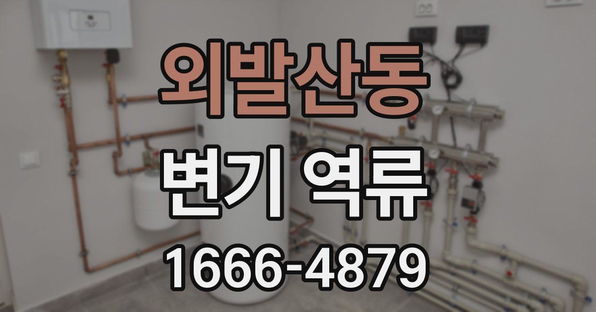 외발산동 변기 역류