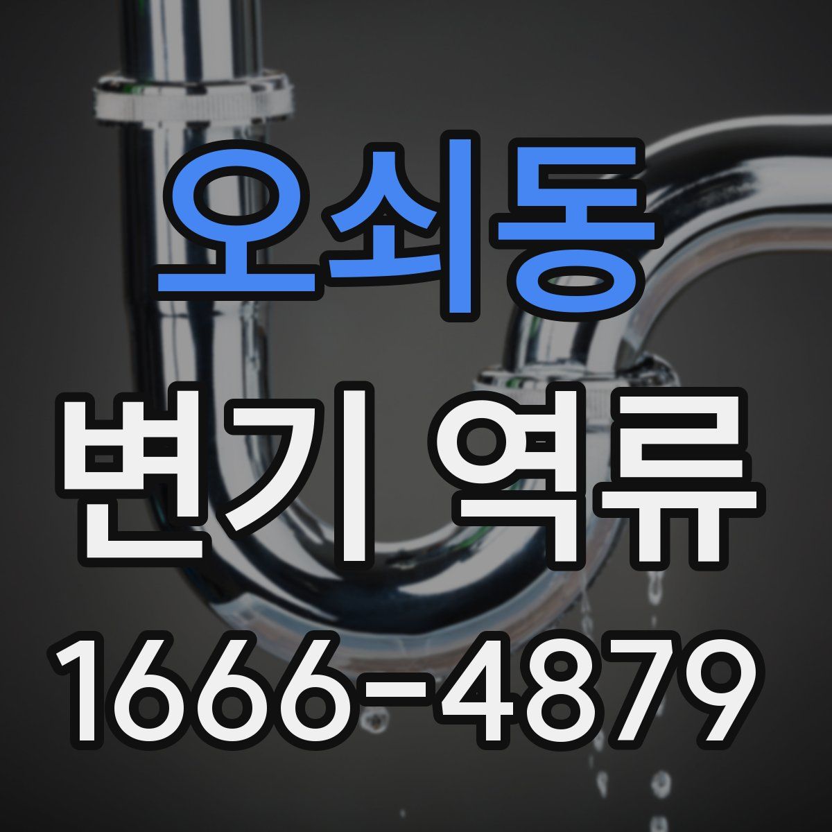 오쇠동 변기 역류