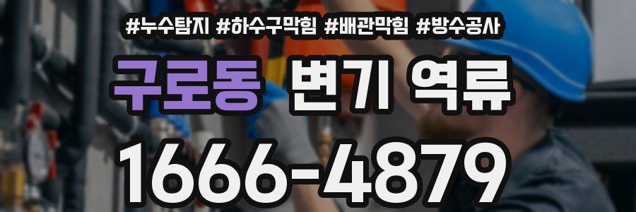 구로동 변기 역류