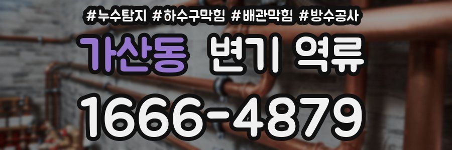 가산동 변기 역류