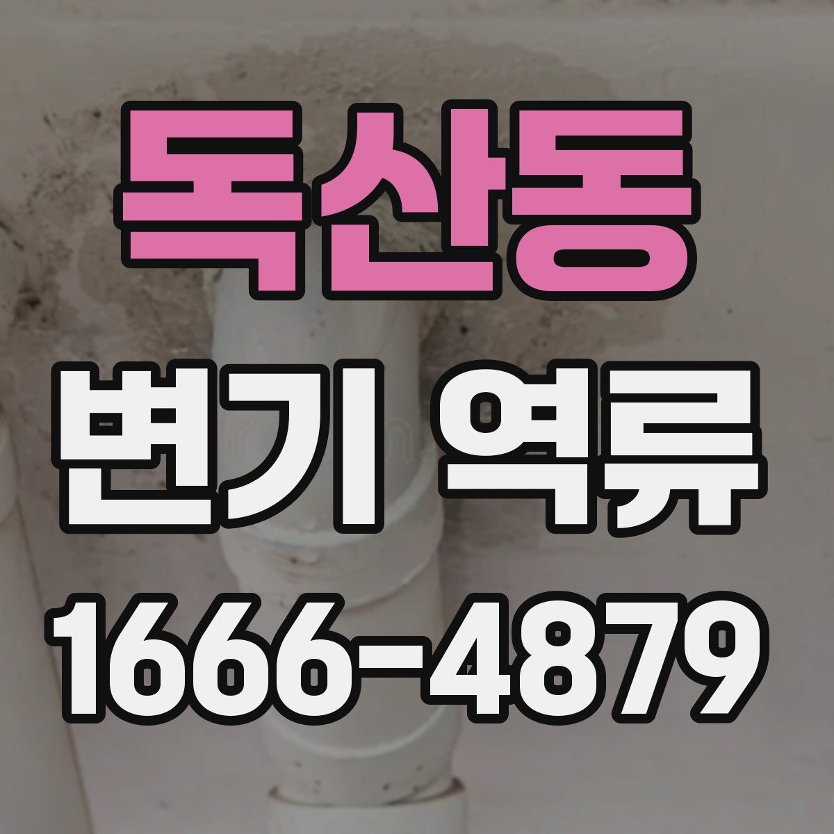 독산동 변기 역류