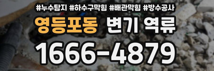 영등포동 변기 역류