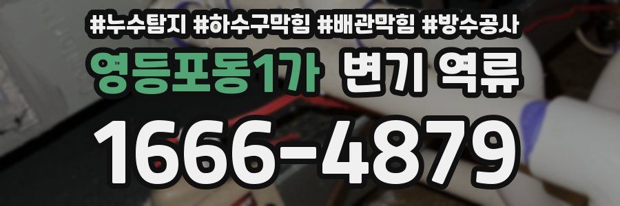 영등포동1가 변기 역류