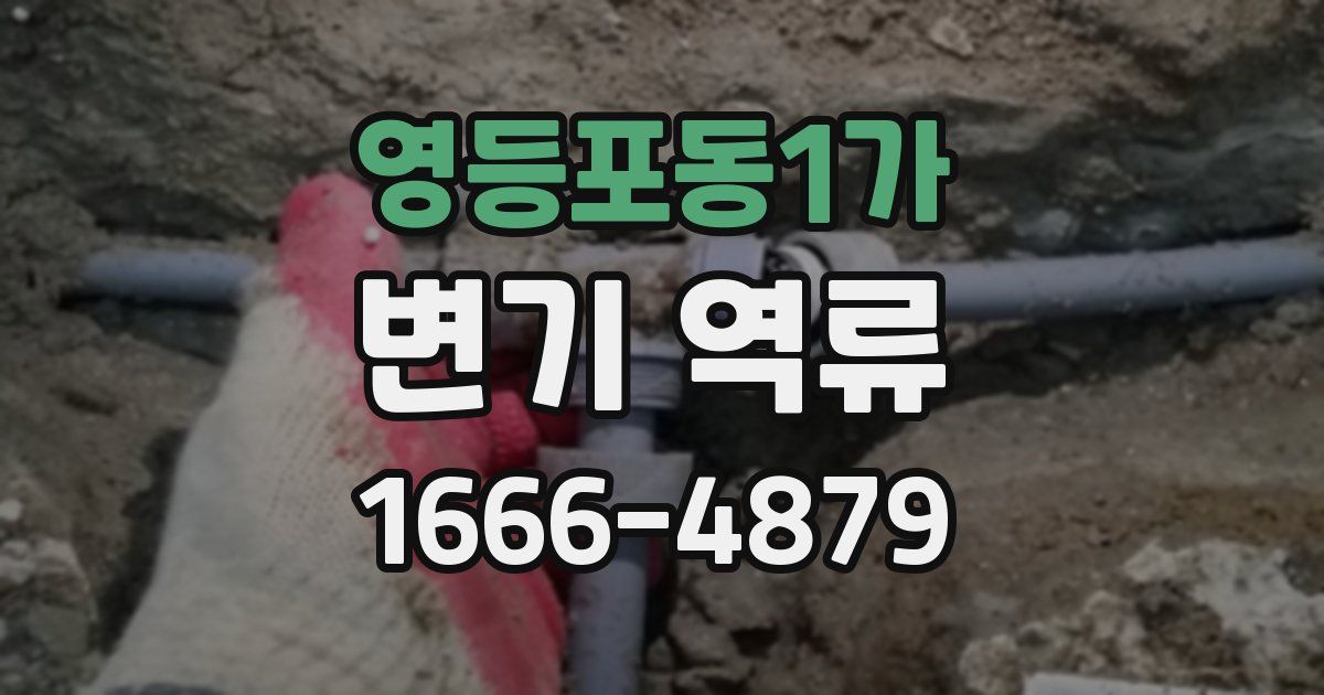 영등포동1가 변기 역류