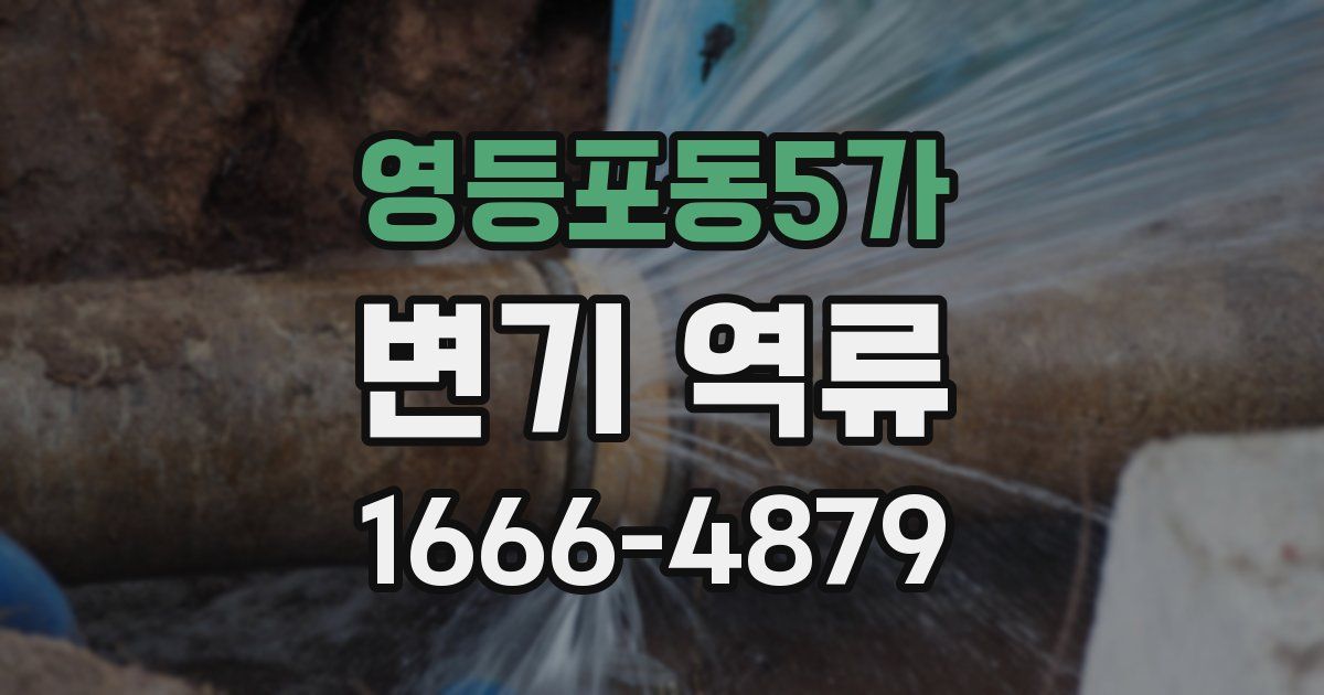 영등포동5가 변기 역류