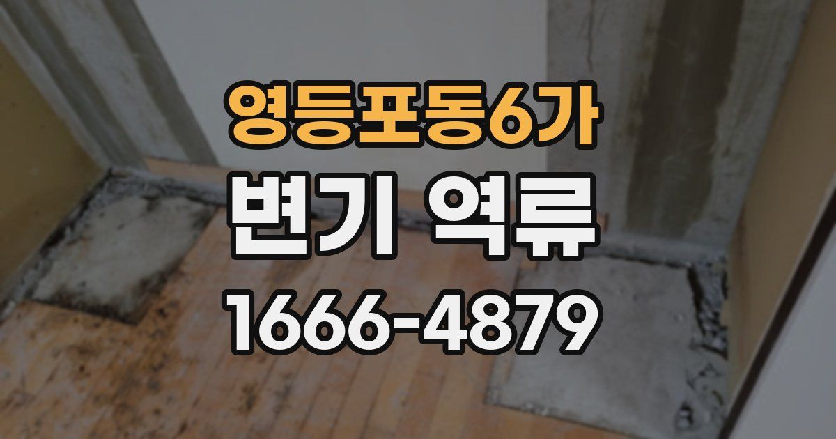 영등포동6가 변기 역류