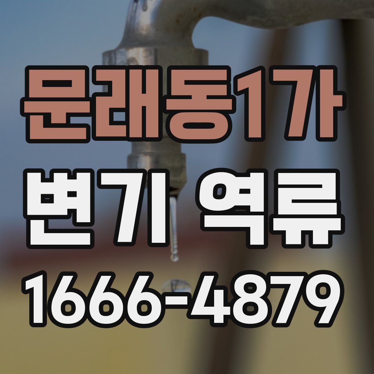 문래동1가 변기 역류