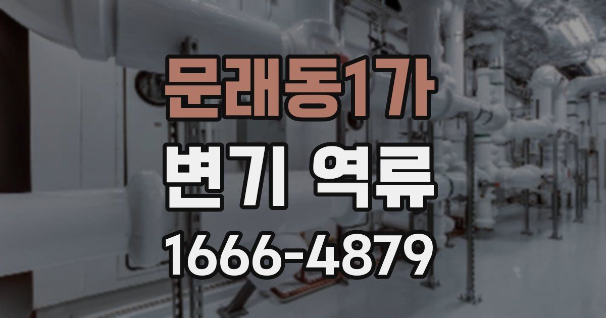 문래동1가 변기 역류