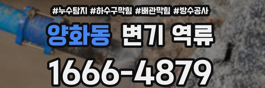 양화동 변기 역류