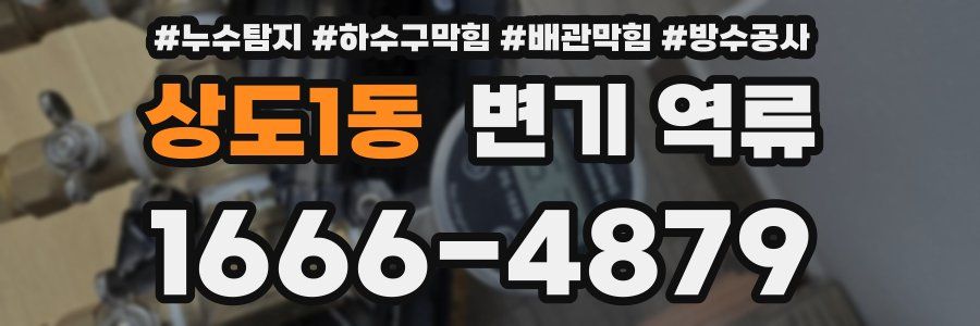 상도1동 변기 역류