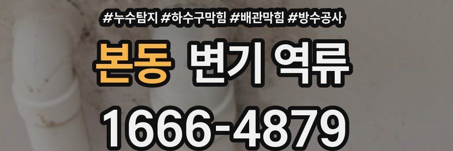 본동 변기 역류