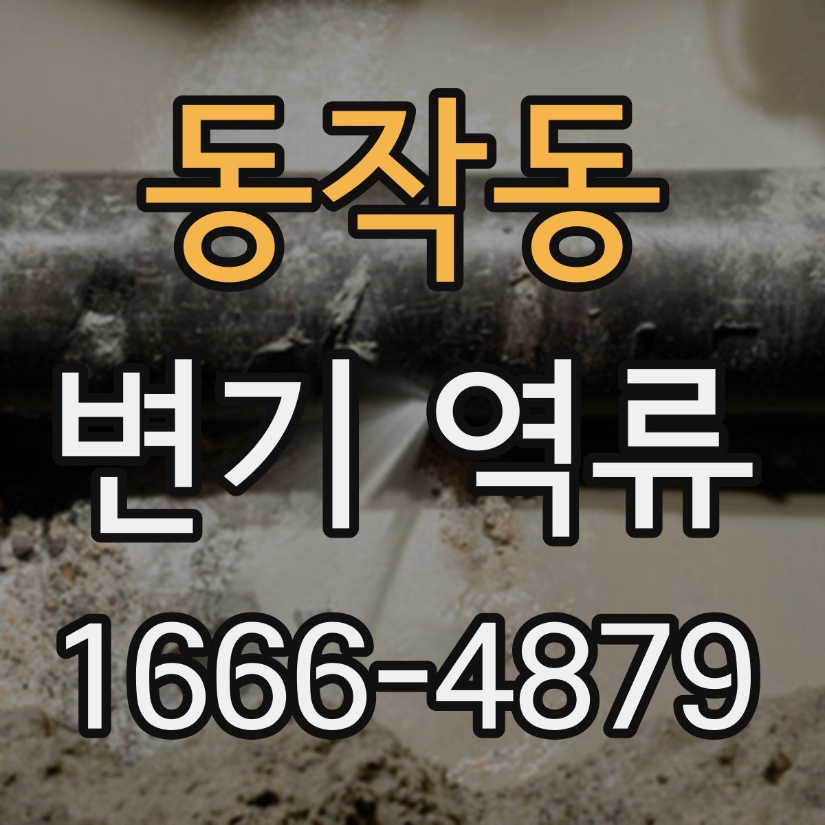 동작동 변기 역류