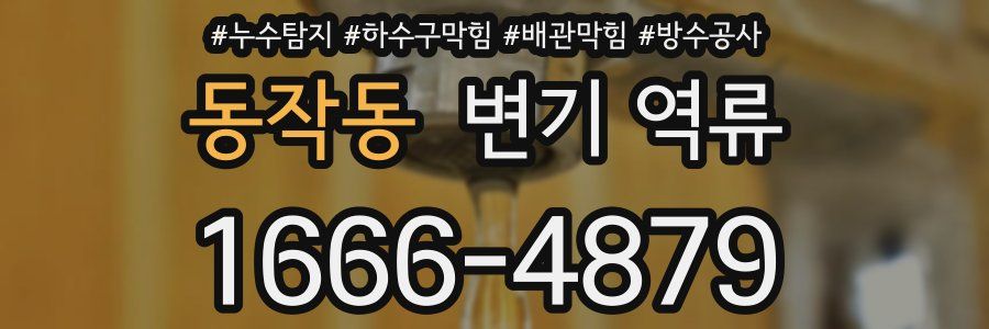 동작동 변기 역류