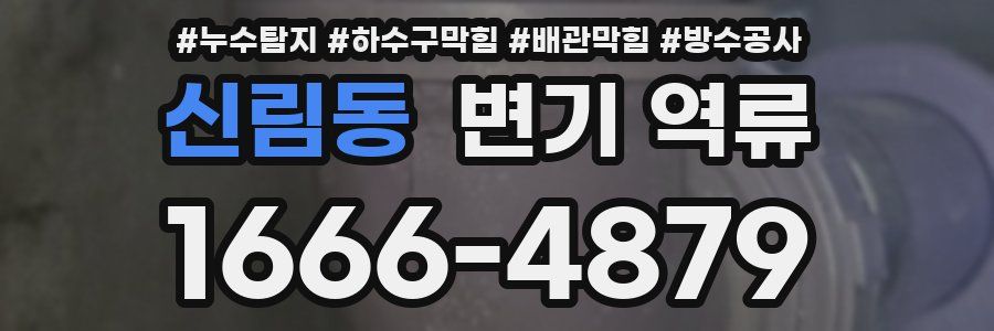 신림동 변기 역류