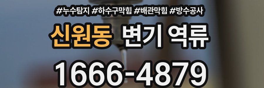 신원동 변기 역류