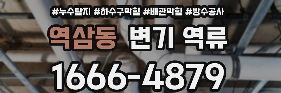 역삼동 변기 역류