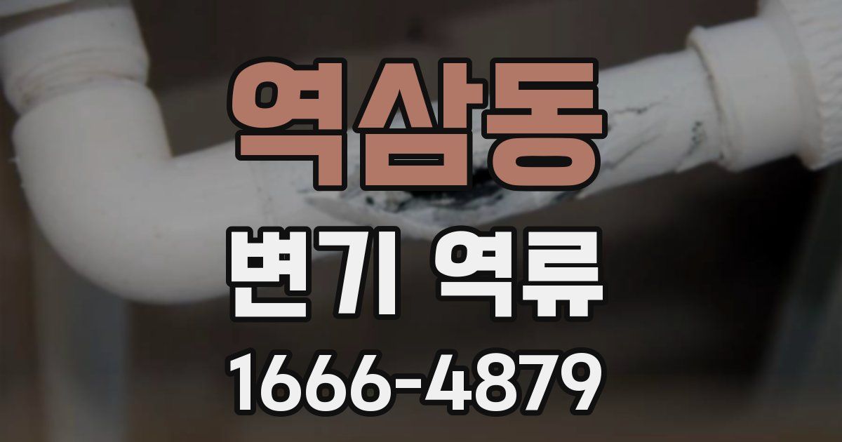 역삼동 변기 역류