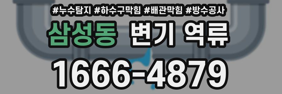 삼성동 변기 역류
