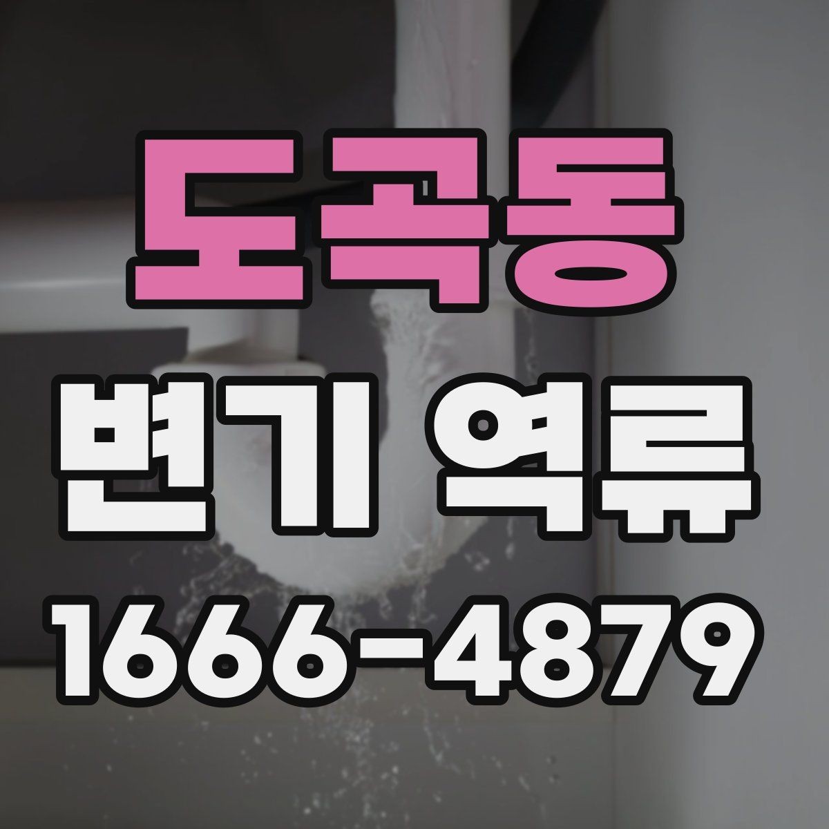 도곡동 변기 역류 원인 찾기에 필요한 관찰 항목