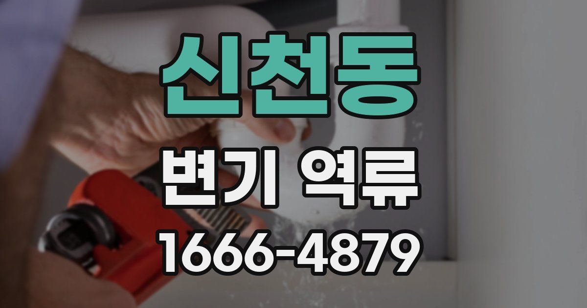신천동 변기 역류