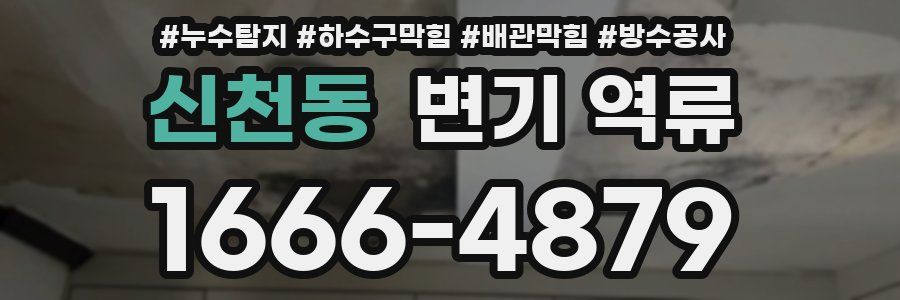 신천동 변기 역류